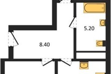 Фото №1: 2-комнатная квартира 67 м², 5/18 эт. - Краснодар, мкр. ЖК Первое Место, ул. Виктора Казанцева, 1.3лит2
