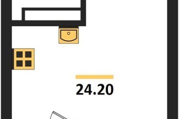 Фото №1: Студия 25 м², 14/18 эт. - Краснодар, мкр. ЖК Первое Место, ул. Виктора Казанцева, 1.3лит2
