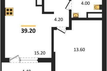 Фото №1: 1-комнатная квартира 41 м², 13/18 эт. - Краснодар, мкр. ЖК Первое Место, ул. Виктора Казанцева, 1.3лит2