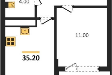 Фото №1: 1-комнатная квартира 37 м², 17/18 эт. - Краснодар, мкр. ЖК Первое Место, ул. Виктора Казанцева, 1.3лит2