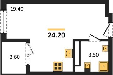 Фото №1: Студия 25 м², 15/18 эт. - Краснодар, мкр. ЖК Первое Место,