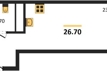 Фото №1: Студия 26 м², 17/18 эт. - Краснодар, мкр. ЖК Первое Место,