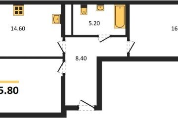 Фото №1: 2-комнатная квартира 67 м², 6/18 эт. - Краснодар, мкр. ЖК Первое Место,