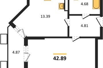 Фото №1: 1-комнатная квартира 42 м², 3/8 эт. - Северская, мкр. ЖК Цветной Бульвар,
