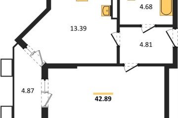 Фото №1: 1-комнатная квартира 42 м², 7/8 эт. - Северская, мкр. ЖК Цветной Бульвар,