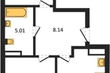 Фото №1: 2-комнатная квартира 58 м², 3/8 эт. - Северская, мкр. ЖК Цветной Бульвар,