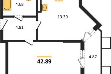 Фото №1: 1-комнатная квартира 43 м², 7/8 эт. - Северская, мкр. ЖК Цветной Бульвар,