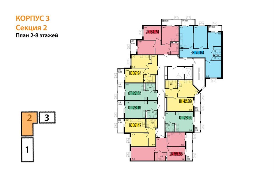 Фото №8: Студия 27&nbsp;м², 7/8&nbsp;эт. - Северская, мкр. ЖК Цветной Бульвар