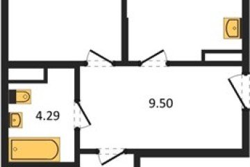 Фото №1: 2-комнатная квартира 56 м², 4/8 эт. - Северская, мкр. ЖК Цветной Бульвар,
