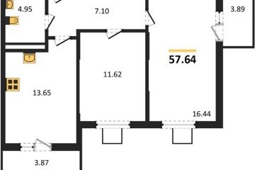 Фото №1: 2-комнатная квартира 58 м², 2/8 эт. - Северская, мкр. ЖК Цветной Бульвар,