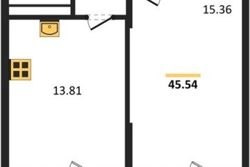 Фото №1: 1-комнатная квартира 45 м², 3/8 эт. - Северская, мкр. ЖК Цветной Бульвар,