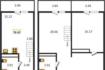 Фото №1: 2-комнатная квартира 81 м², 7/8 эт. - Северская, мкр. ЖК Цветной Бульвар,