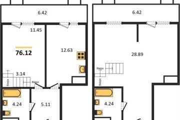 Фото №1: 2-комнатная квартира 77 м², 7/8 эт. - Северская, мкр. ЖК Цветной Бульвар,
