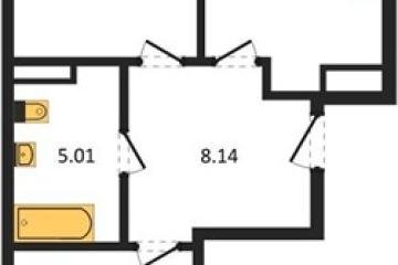 Фото №1: 2-комнатная квартира 59 м², 4/8 эт. - Северская, мкр. ЖК Цветной Бульвар,