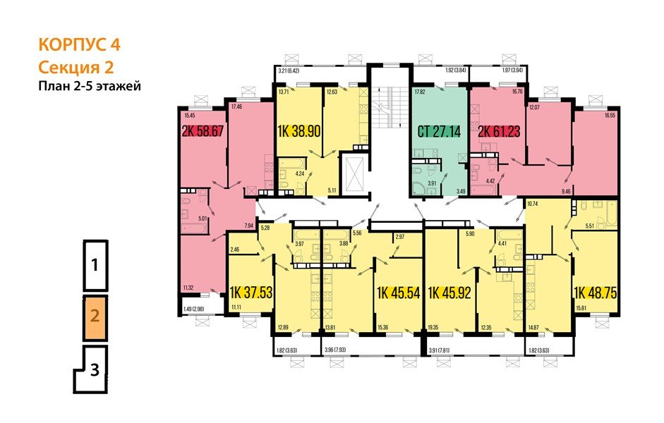 Фото №8: Студия 27&nbsp;м², 2/8&nbsp;эт. - Северская, мкр. ЖК Цветной Бульвар