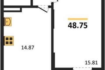 Фото №1: 1-комнатная квартира 49 м², 3/8 эт. - Северская, мкр. ЖК Цветной Бульвар,