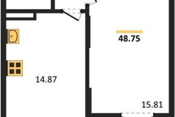 Фото №1: 1-комнатная квартира 49 м², 4/8 эт. - Северская, мкр. ЖК Цветной Бульвар,