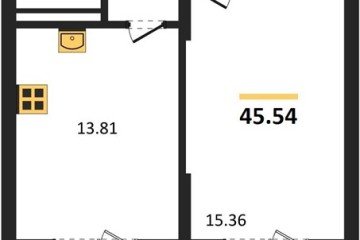 Фото №1: 1-комнатная квартира 46 м², 2/8 эт. - Северская, мкр. ЖК Цветной Бульвар,
