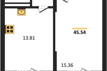 Фото №1: 1-комнатная квартира 46 м², 5/8 эт. - Северская, мкр. ЖК Цветной Бульвар,
