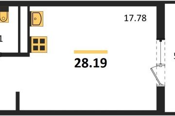 Фото №1: Студия 28 м², 5/8 эт. - Северская, мкр. ЖК Цветной Бульвар,