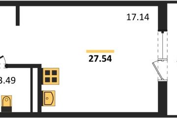 Фото №1: Студия 27 м², 2/8 эт. - Северская, мкр. ЖК Цветной Бульвар,