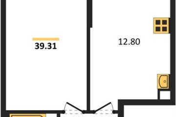 Фото №1: 1-комнатная квартира 39 м², 1/8 эт. - Северская, мкр. ЖК Цветной Бульвар,