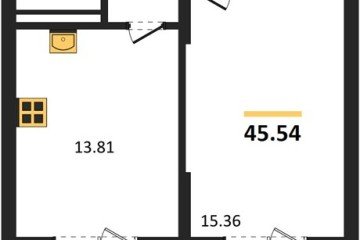 Фото №1: 1-комнатная квартира 45 м², 6/8 эт. - Северская, мкр. ЖК Цветной Бульвар,