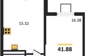 Фото №1: 1-комнатная квартира 41 м², 2/8 эт. - Северская, мкр. ЖК Цветной Бульвар,