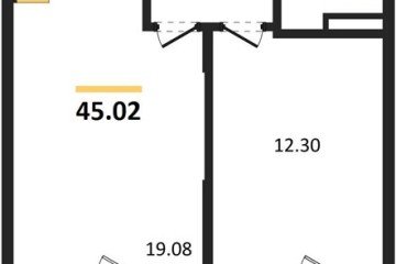 Фото №1: 1-комнатная квартира 45 м², 2/8 эт. - Северская, мкр. ЖК Цветной Бульвар,