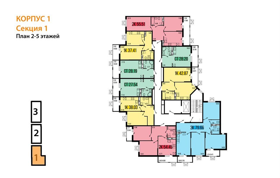 Фото №8: Студия 28&nbsp;м², 4/8&nbsp;эт. - Северская, мкр. ЖК Цветной Бульвар