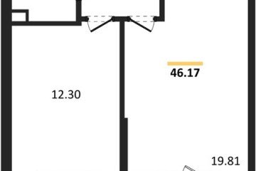 Фото №1: 1-комнатная квартира 46 м², 1/8 эт. - Северская, мкр. ЖК Цветной Бульвар,
