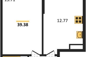 Фото №1: 1-комнатная квартира 39 м², 1/8 эт. - Северская, мкр. ЖК Цветной Бульвар,