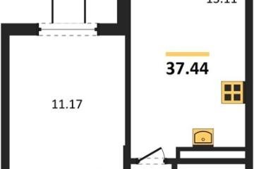Фото №1: 1-комнатная квартира 37 м², 6/8 эт. - Северская, мкр. ЖК Цветной Бульвар,
