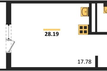 Фото №1: Студия 28 м², 6/8 эт. - Северская, мкр. ЖК Цветной Бульвар,