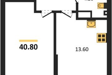 Фото №1: 1-комнатная квартира 40 м², 9/9 эт. - Краснодар, мкр. Парк Победы,