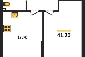 Фото №1: 1-комнатная квартира 41 м², 2/9 эт. - Краснодар, мкр. Парк Победы,