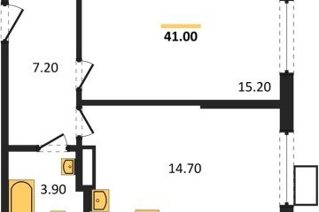 Фото №1: 1-комнатная квартира 41 м², 6/18 эт. - Краснодар, мкр. Парк Победы,