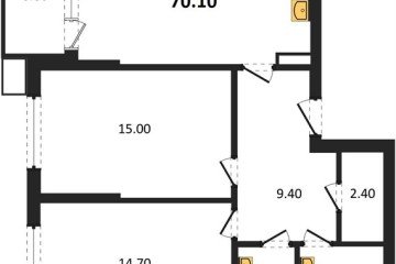 Фото №1: 2-комнатная квартира 70 м², 9/18 эт. - Краснодар, мкр. Парк Победы,