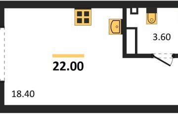 Фото №1: Студия 22 м², 9/18 эт. - Краснодар, мкр. Парк Победы,