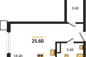 Фото №1: Студия 25 м², 9/18 эт. - Краснодар, мкр. Парк Победы,