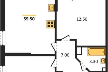 Фото №1: 2-комнатная квартира 59 м², 7/18 эт. - Краснодар, мкр. Парк Победы,