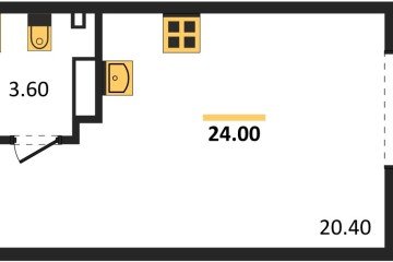 Фото №1: Студия 24 м², 3/18 эт. - Краснодар, мкр. Парк Победы,