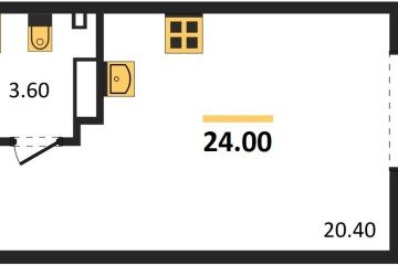 Фото №1: Студия 24 м², 6/18 эт. - Краснодар, мкр. Парк Победы,
