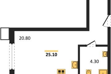 Фото №1: Студия 25 м², 2/18 эт. - Краснодар, мкр. Парк Победы,