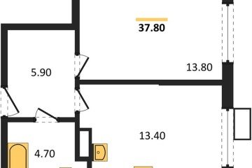 Фото №1: 1-комнатная квартира 37&nbsp;м², 2/18&nbsp;эт. - Краснодар, мкр. Парк Победы, 