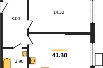 Фото №1: 1-комнатная квартира 41&nbsp;м², 2/18&nbsp;эт. - Краснодар, мкр. Парк Победы, 