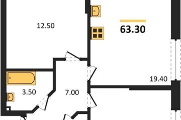 Фото №1: 2-комнатная квартира 63&nbsp;м², 2/18&nbsp;эт. - Краснодар, мкр. Парк Победы, 