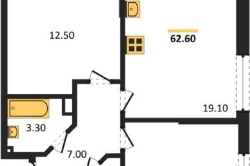 Фото №1: 2-комнатная квартира 62&nbsp;м², 4/18&nbsp;эт. - Краснодар, мкр. Парк Победы, 