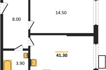 Фото №1: 1-комнатная квартира 41&nbsp;м², 2/18&nbsp;эт. - Краснодар, мкр. Парк Победы, 