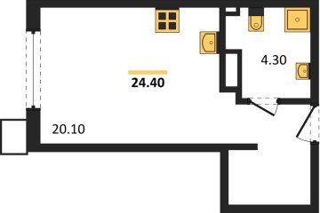 Фото №1: Студия 24 м², 7/18 эт. - Краснодар, мкр. Парк Победы,